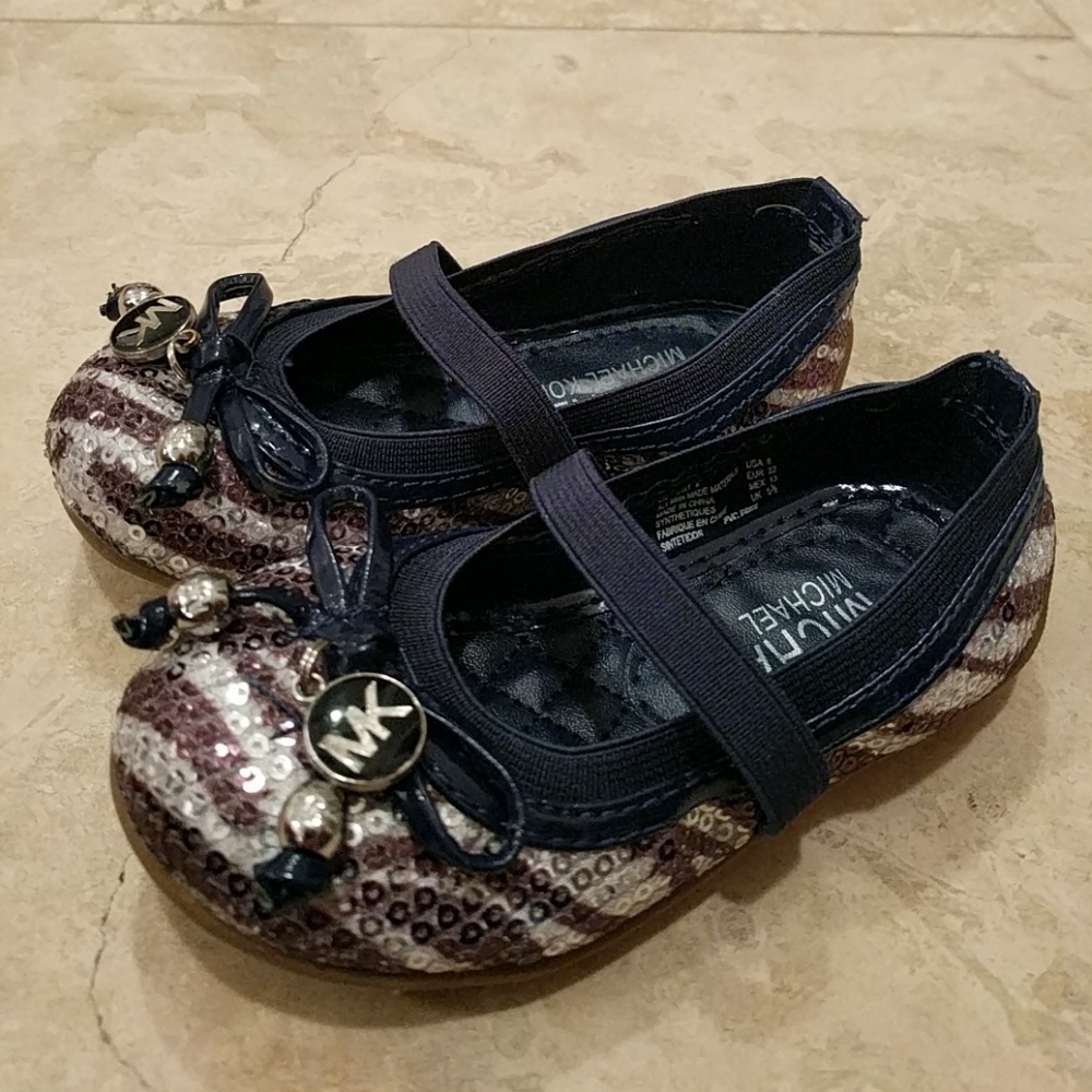 Michael Kors Sequin Zebra Flats
